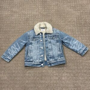 J.Crew Crewcuts Denim Sherpa Lined Jacket